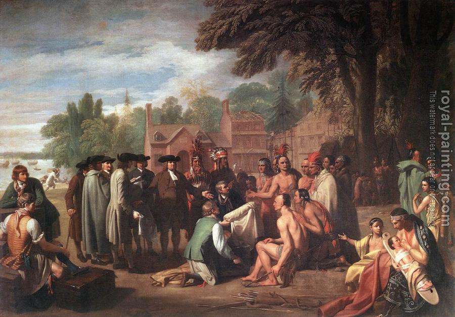 Benjamin West : The Treaty of Penn with the Indians